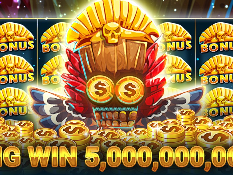 Hình ảnh kho tàng trò chơi slot đồ sộ với jackpot lớn tại mega casino
