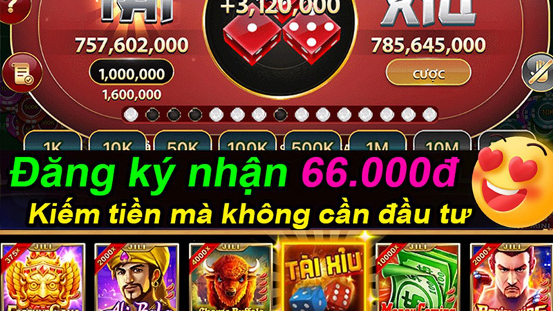 Banner khuyến mãi Mega Casino với yếu tố bảo mật