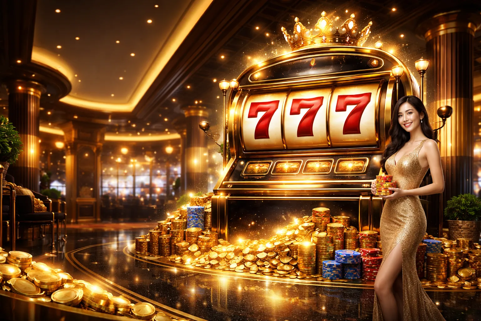 Trò chơi slot hấp dẫn tại Mega Casino